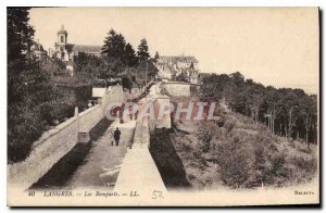 Old Postcard Langres Ramparts