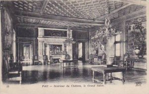 France Pau Interior du Chateau le Grand Salon 1919