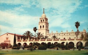 Vintage Postcard 1950's St. Francis Xavier Church Central Avenue Phoenix Arizona