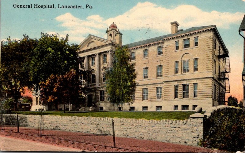 Pennsylvania Lancaster General Hospital 1916 Curteich