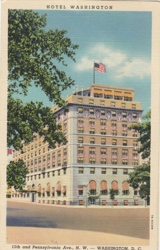 WASHINGTON D.C., 1939; Hotel Washington