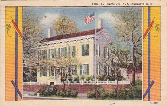 Abraham Lincolns Home Springfield Illinois 1941