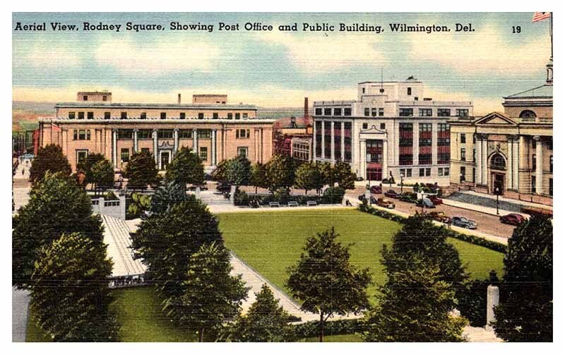 Postcard BUILDING SCENE Wilmington Delaware DE AQ6239