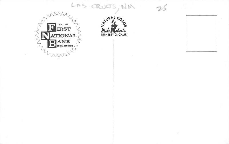 Las Cruces New Mexico~First National Bank~Artist Conception~1950s Postcard