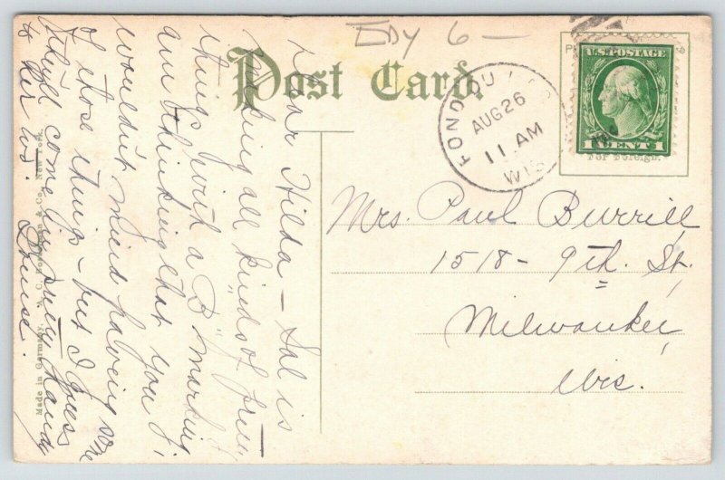 Fond Du Lac Wisconsin~Masonic Temple~c1910 Postcard