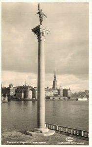 Sweden Stockholm Engelbrektsmonumentet Vintage RPPC 07.42