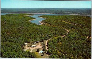 Postcard AERIAL VIEW SCENE Mountain Home Arkansas AR AO3488