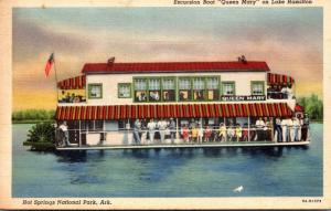 Arkansas Hot Springs Excursion Boat Queen Mary On Lake Hamilton 1949 Curteich