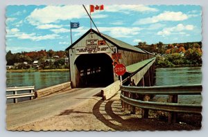 Hartland Covered Bridge NEW BRUNSWICK Canada Vintage Postcard 0089