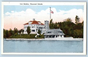 New York NY Postcard Neh Mahbin Thousand Islands c1930's Vintage Unposted