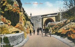 Gibraltar Europa Pass old postcard