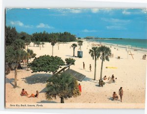 Postcard Beach Scene Siesta Key Beach Sarasota Florida USA