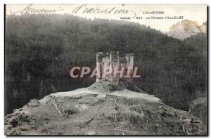 Old Postcard The Cantal Auvergne Chateau of Alleuze