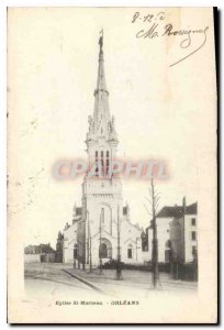 Postcard Old Church St Marceau Orleans