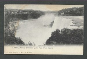Ca 1903 Post Card USA Niagara Falls From Goat Island