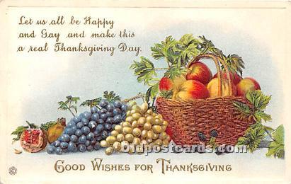  Thanksgiving Greetings Postcard 