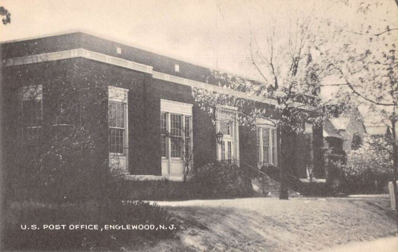 Englewood New Jersey Post Office Vintage Postcard AA49284