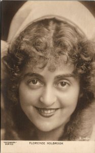 Vtg 1900's Florence Holbrook Vaudeville Entertainer RPPC Real Photo Postcard