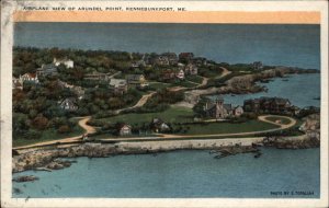 Kennebunkport Maine ME Arundel Point Air View Vintage Postcard