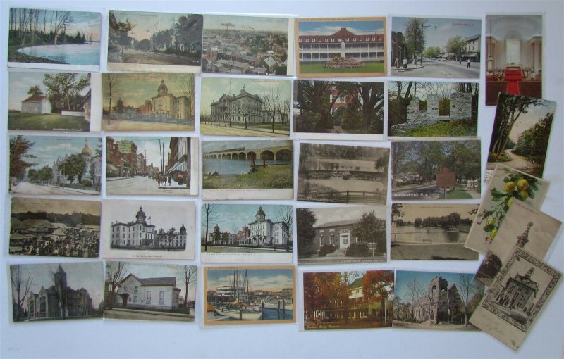 NEW JERSEY LOT of 138 ANTIQUE & VINTAGE POSTCARDS town views