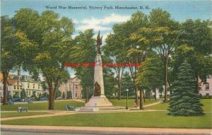 NH, Manchester, New Hampshire, World War Memorial, Tichnor