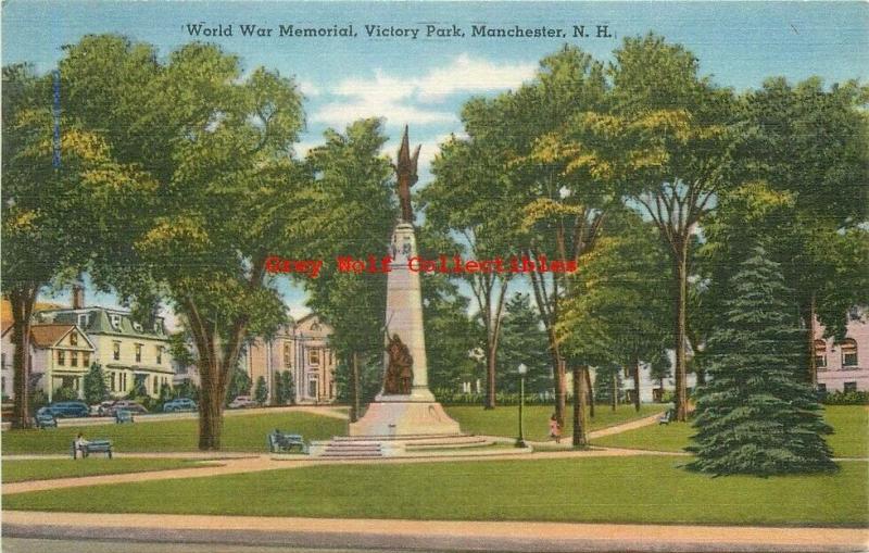 NH, Manchester, New Hampshire, World War Memorial, Tichnor