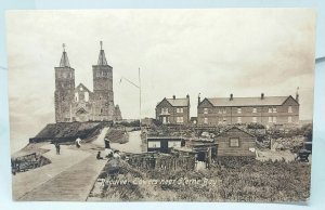 The Cabin Refreshment Cafe Reculver Towers  Herne Bay Kent Vintage Postcard 1912