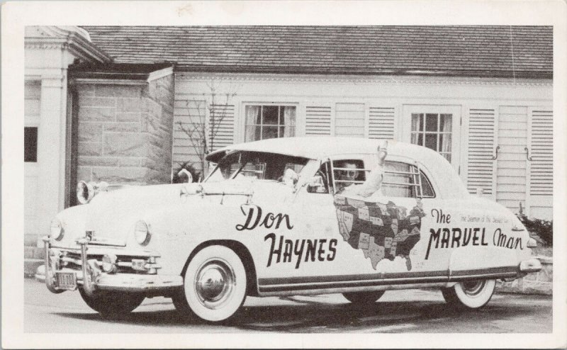 Ashland OR Don Haynes Oregon Lived in Kaiser Deluxe Car Over a Year Postcard G27