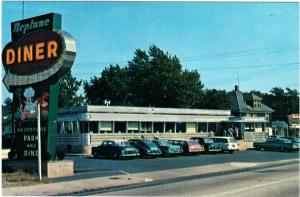 Neptune NJ Neptune Diner Restaurant 1950s Cars Postcard