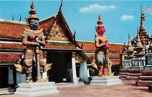 Thailand, Bangkok, Inside the Temple of the Emerald Buddha, Golden Pennisula