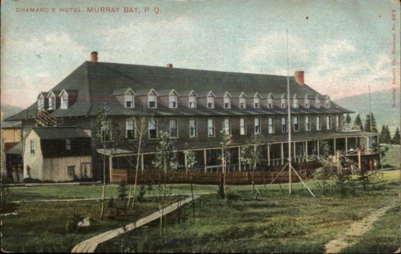 Murray Bay Quebec Chamard's Hotel c1910 Postcard