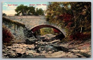 1912  Ware  Massachusetts  East Street  Postcard