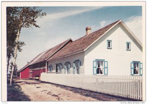 An Original Mennonite House and Barn, Mennonite Village Museum, Steinbach, Ma...