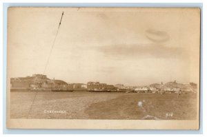 c1920's Sea View Steamer Scene Cartagena Columbia RPPC Photo Vintage Postcard 