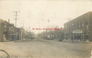 KS, Larned, Kansas, RPPC, Fifth Street, Business Section, 1911 PM, Photo