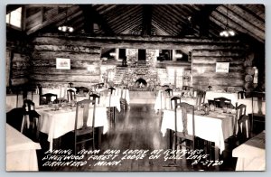 RPPC  Brainerd  Minnesota  Sherwood Forest Lodge on Gull Lake   Postcard
