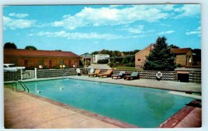 OBERLIN, Kansas KS ~ Roadside MOTEL FRONTIER Decatur County 1973    Postcard