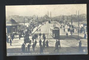 RPPC CONSTANTINOPLE TURKEY LE NOUVEAU ET VUE DE GALATA REAL PHOTO POSTCARD