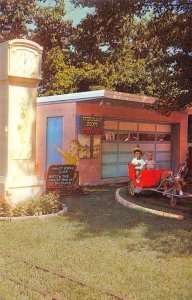 Pony Carts STORYLAND Providence, RI Roger Williams Park c1950s Vintage Postcard