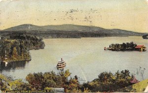 Burkehaven New Hampshire 1907 Postcard Lake Sunapee Steamboat