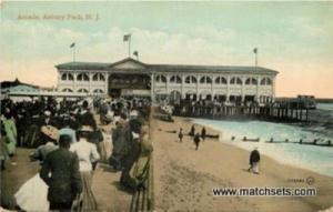ASBURY PARK, NEW JERSEY Arcade & Waterfront POSTCARD
