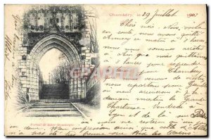 Old Postcard Chambery Saint Dominique Portal