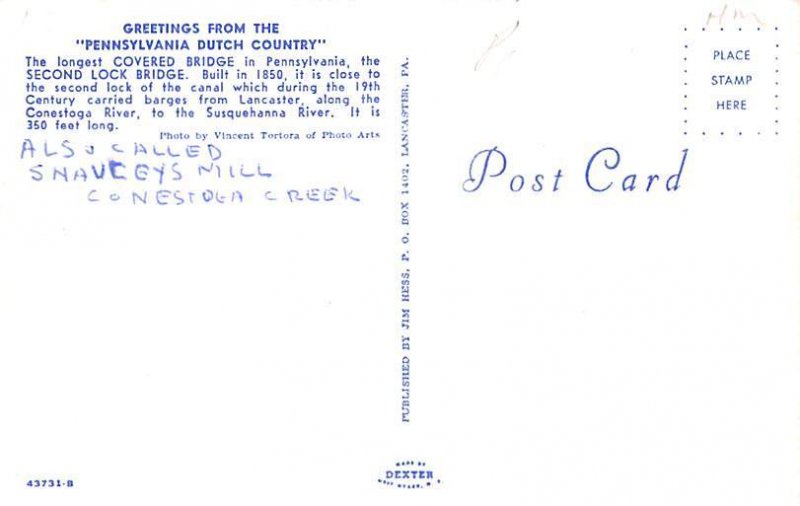 Longest Covered Bridge Lancaster, Pennsylvania PA s 