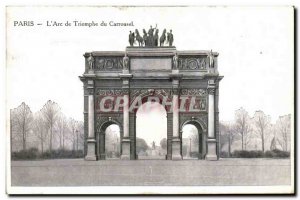 Paris - 1 - L & # 39Arc du Triomphe du Carrousel - Old Postcard