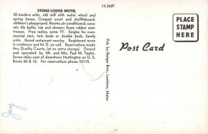 Huntington West Virginia Stone Lodge Motel Vintage Postcard AA32695