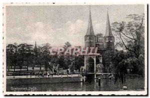 Netherlands Old Postcard Oostpoort Delft