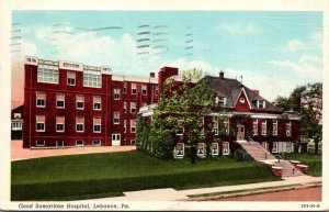 Pennsylvania Lebanon Good Samaritan Hospital 1950 Curteich