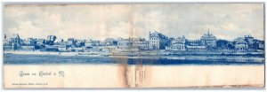 Hesse Germany Postcard Greetings from Höchst (Frankfurt am Main) c1905 Fold-Out