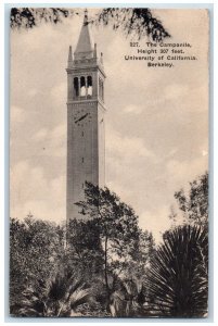 c1920's The Campanile University of California Berkeley CA Posted Postcard