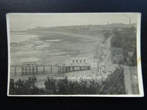 Wales Glamorgan PENARTH Coastal View showing Pier - Old RP Postcard
